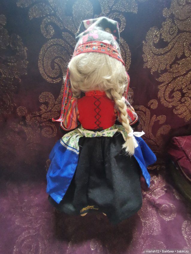 Красивая старинная кукла флиртушка (фото 4)