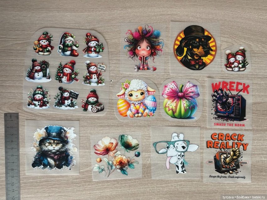 Термотрансферы (термо наклейки) для кукольных нарядов (фото 5)