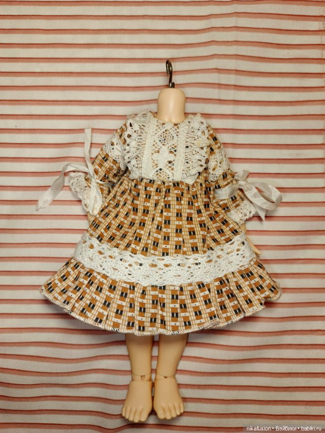 Платье на куклу БЖД 1/6 Littlefee рост 22 см (фото 2)