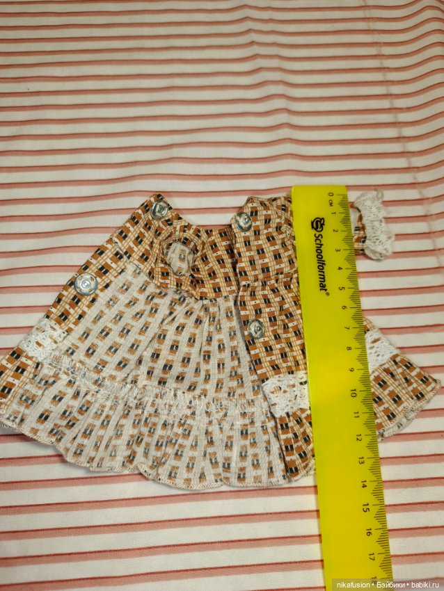 Платье на куклу БЖД 1/6 Littlefee рост 22 см (фото 5)