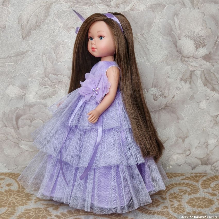 Llorens, "Принцесса", прямые волосы, шатенка 31см (фото 8)