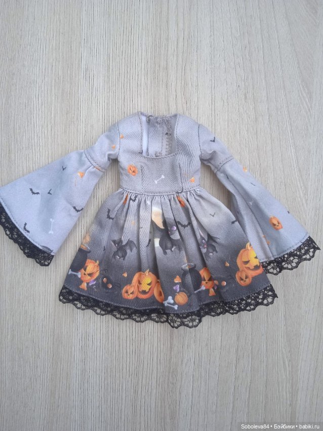 Платье в стиле Хеллоуин на Поппи и Барби