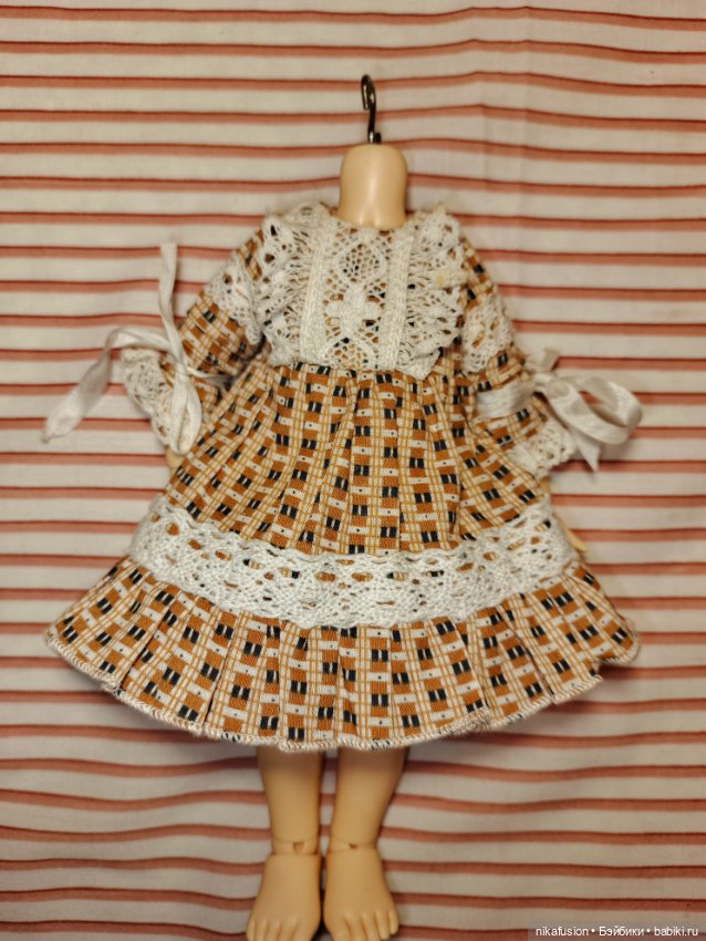 Платье на куклу БЖД 1/6 Littlefee рост 22 см