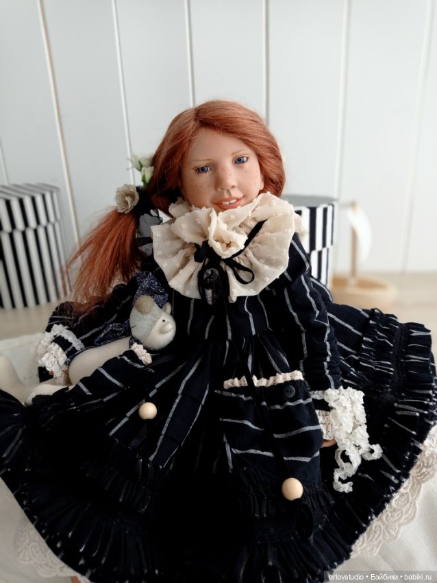 🖤🤎Платье "Винтажный графит" для Цвергназе/Zwergnase