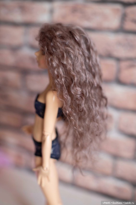 Продам паричок из козочки на шкурке для минифи (minifee), DIM doll, Doll Chateau. 16,5-18,0 см (фото 2)