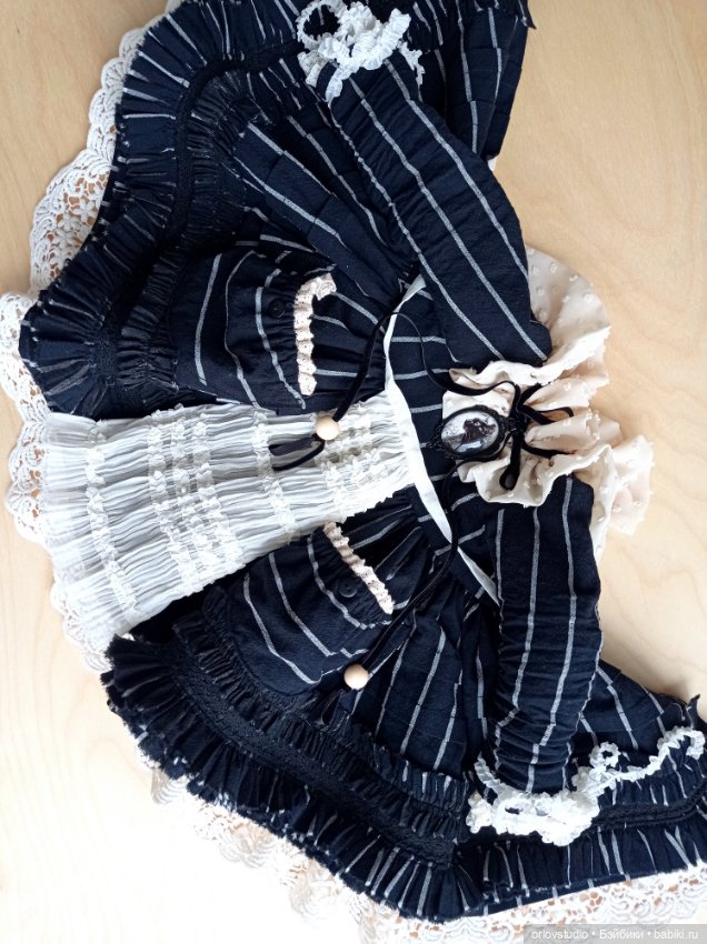 🖤🤎Платье "Винтажный графит" для Цвергназе/Zwergnase (фото 8)