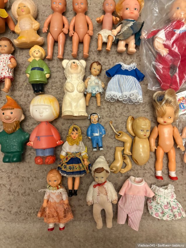 Небольшие винтажные куколки и пупсы (фото 3)