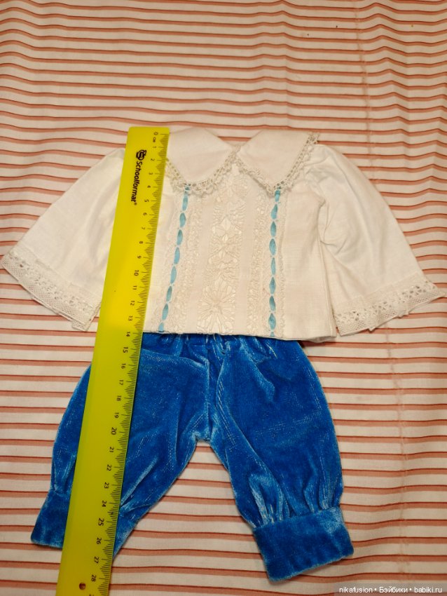 Костюм для антикварной или винтажной куклы рост 40 см (фото 4)