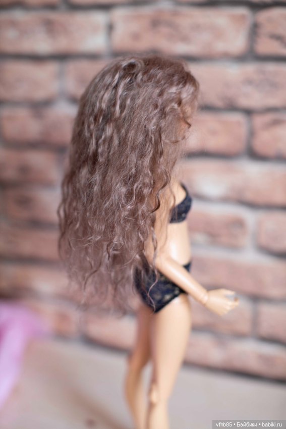 Продам паричок из козочки на шкурке для минифи (minifee), DIM doll, Doll Chateau. 16,5-18,0 см (фото 4)