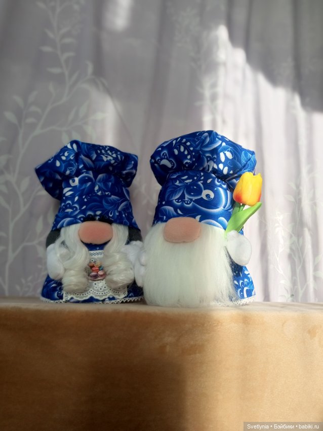 Парочка поварят в стиле гжель