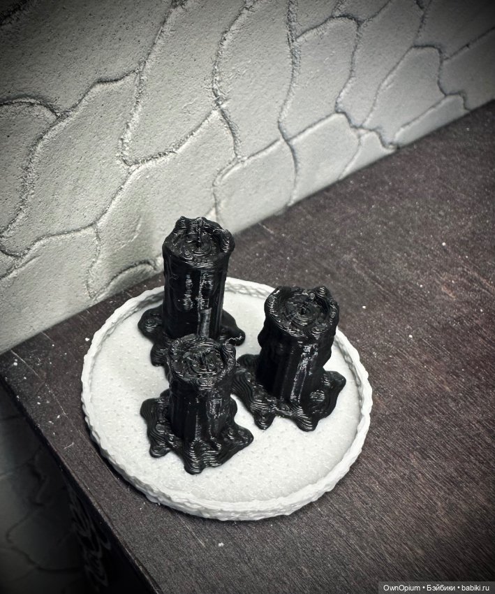 Оплавленные черные свечи 1/6 (фото 2)