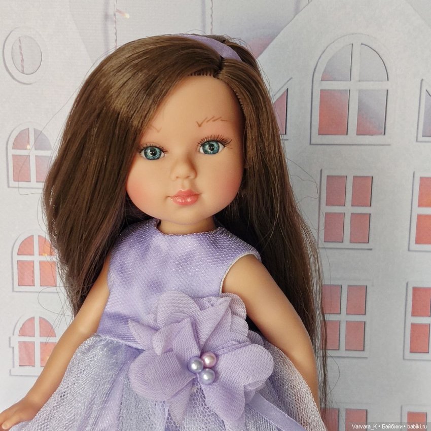 Llorens, "Принцесса", прямые волосы, шатенка 31см (фото 6)