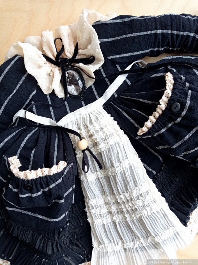 🖤🤎Платье "Винтажный графит" для Цвергназе/Zwergnase (фото 3)