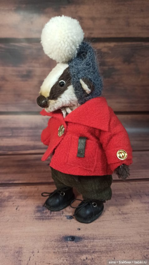 Тедди барсук Бенджамин — Авторские игрушки (фото 8)