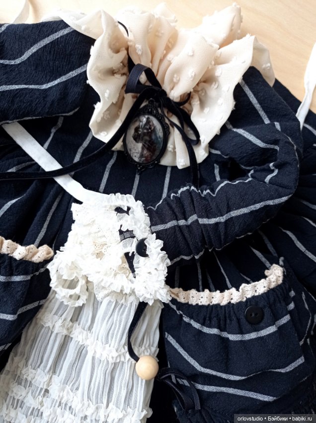 🖤🤎Платье "Винтажный графит" для Цвергназе/Zwergnase (фото 9)