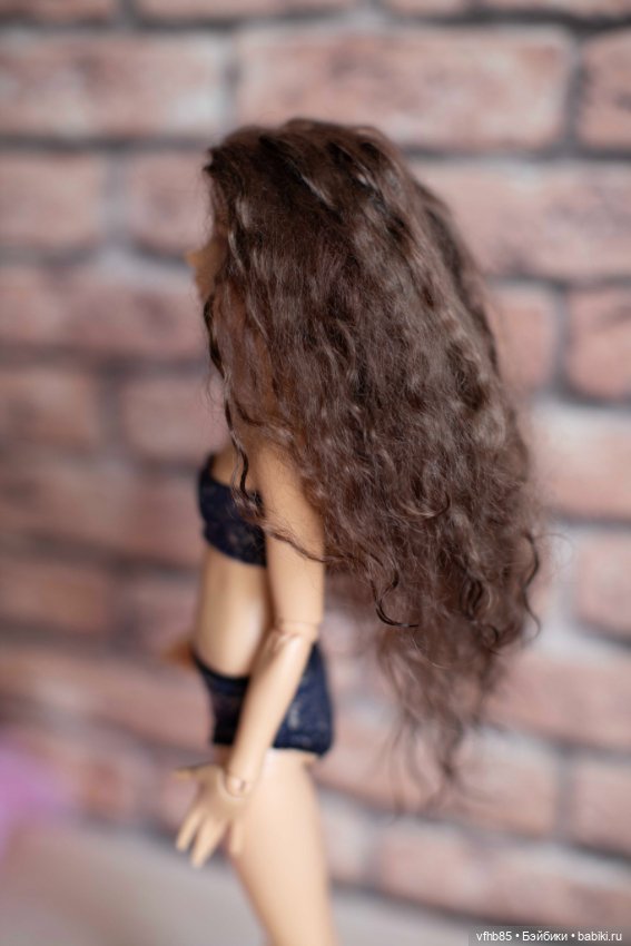 Продам паричок из козочки на шкурке для минифи (minifee), DIM doll, Doll Chateau. 16,5-18,0 см (фото 2)