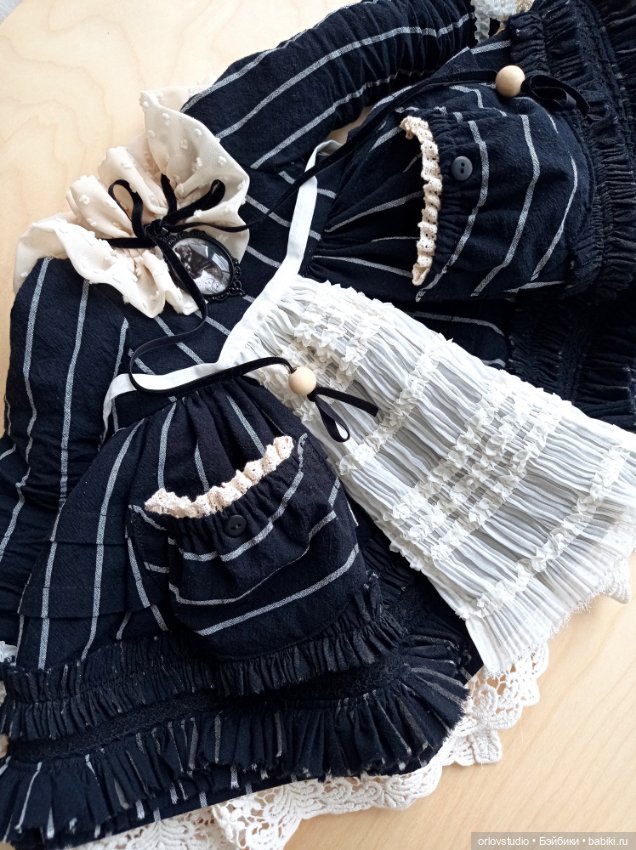 🖤🤎Платье "Винтажный графит" для Цвергназе/Zwergnase (фото 2)