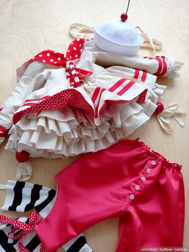 Комплект "Морская Вишенка" 🌊🍒 для кукол Zwergnase (фото 9)