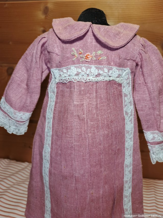 Платье на антикварную или винтажную куклу рост 50-55 см (фото 2)