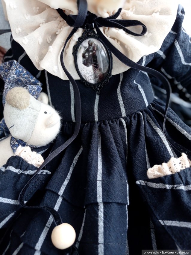 🖤🤎Платье "Винтажный графит" для Цвергназе/Zwergnase (фото 10)