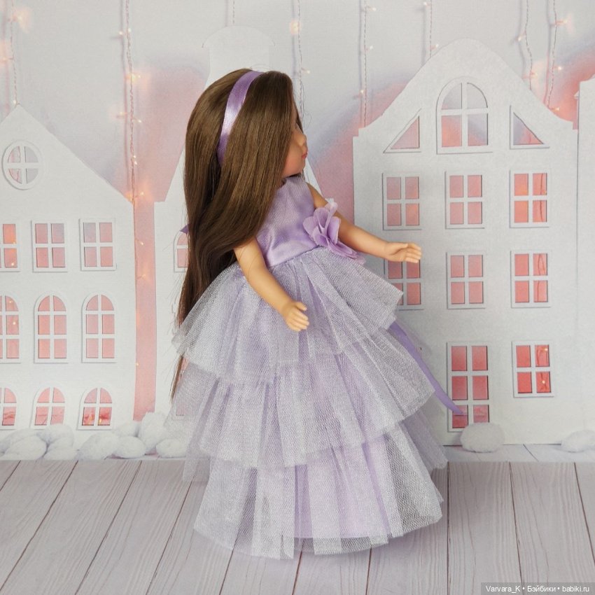 Llorens, "Принцесса", прямые волосы, шатенка 31см (фото 5)