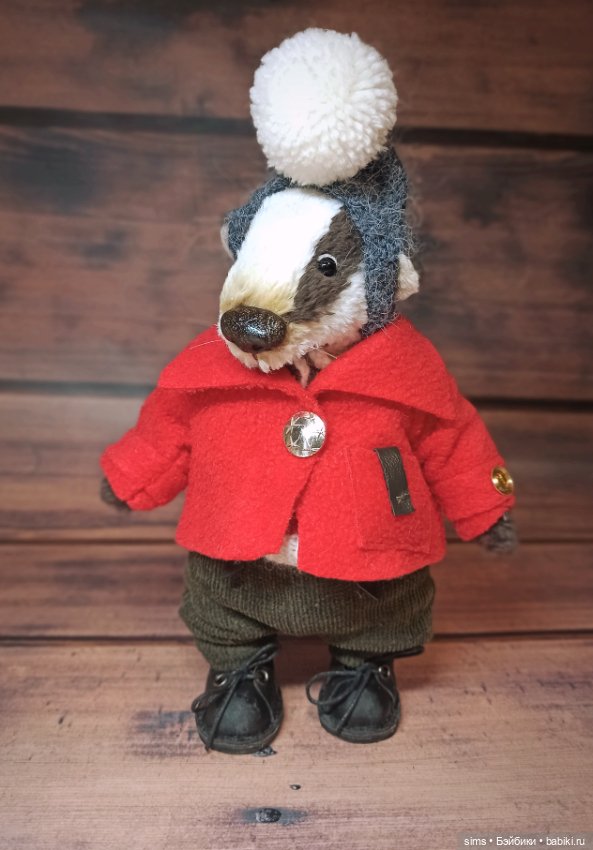 Тедди барсук Бенджамин — Авторские игрушки