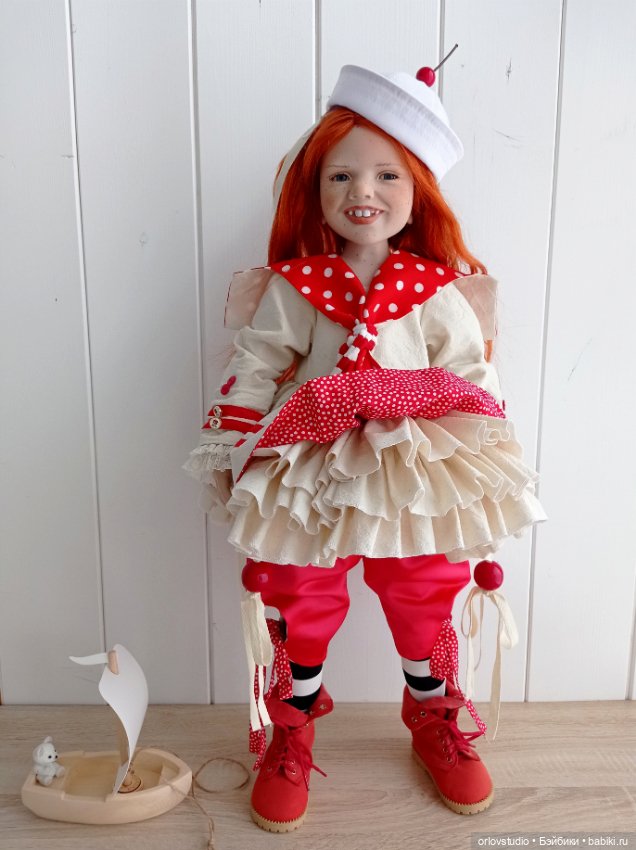 Комплект "Морская Вишенка" 🌊🍒 для кукол Zwergnase