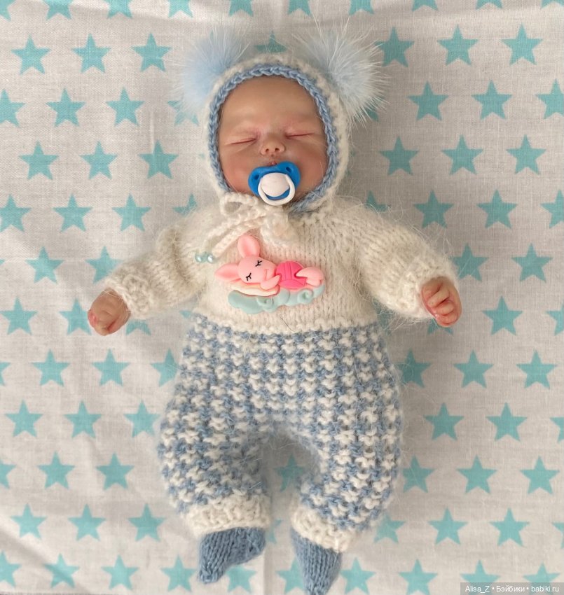 Теплый комплект для мини реборна (фото 2)