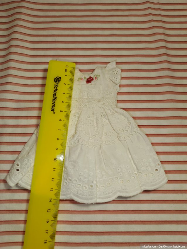 Платье на антикварную или винтажную куклу рост 20-23 см (фото 7)
