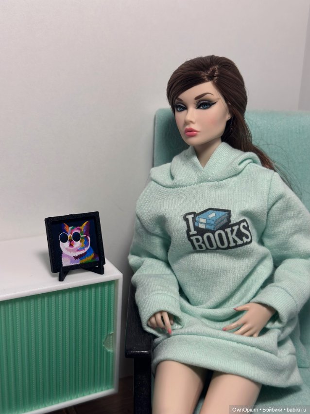 Мини картина «Кот в очках» на подставке (фото 2)