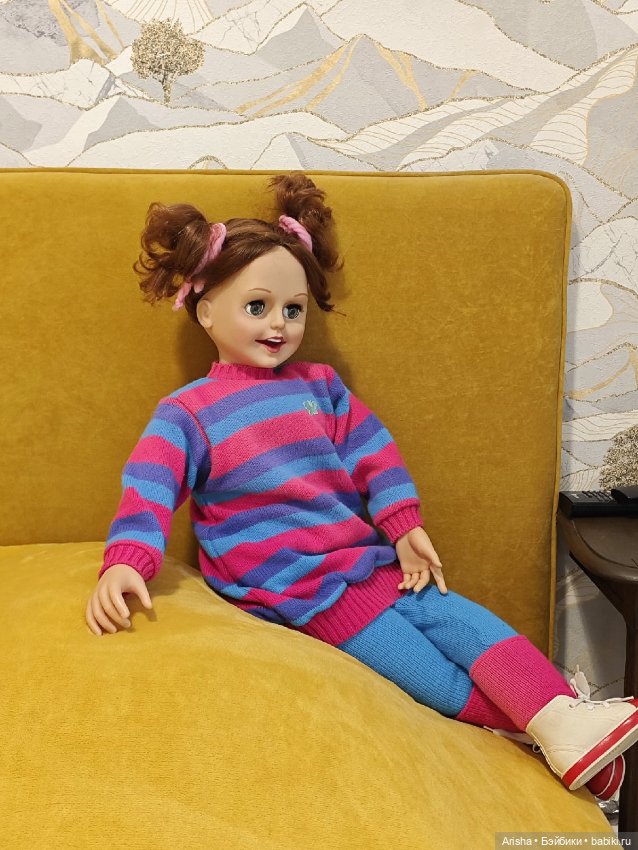 Большая винтажная кукла Джилл