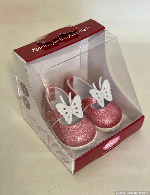 Туфли Gotz с бабочками, для куколок ростом 42-50 см (фото 3)