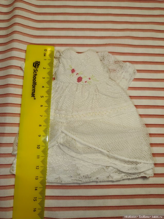 Платье на антикварную или винтажную куклу рост 16-18 см (фото 5)