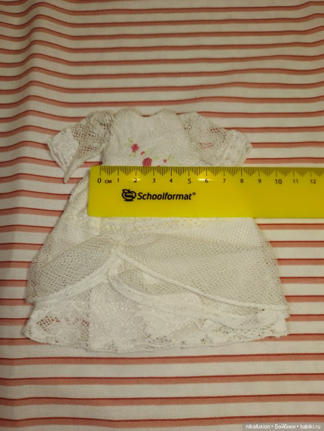 Платье на антикварную или винтажную куклу рост 16-18 см (фото 4)