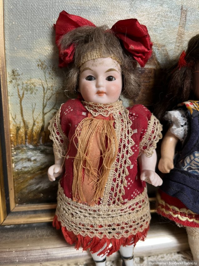 4 антикварные минички Schönau Hoffmeister, Armand Marseille, Heubach, Sonneberg