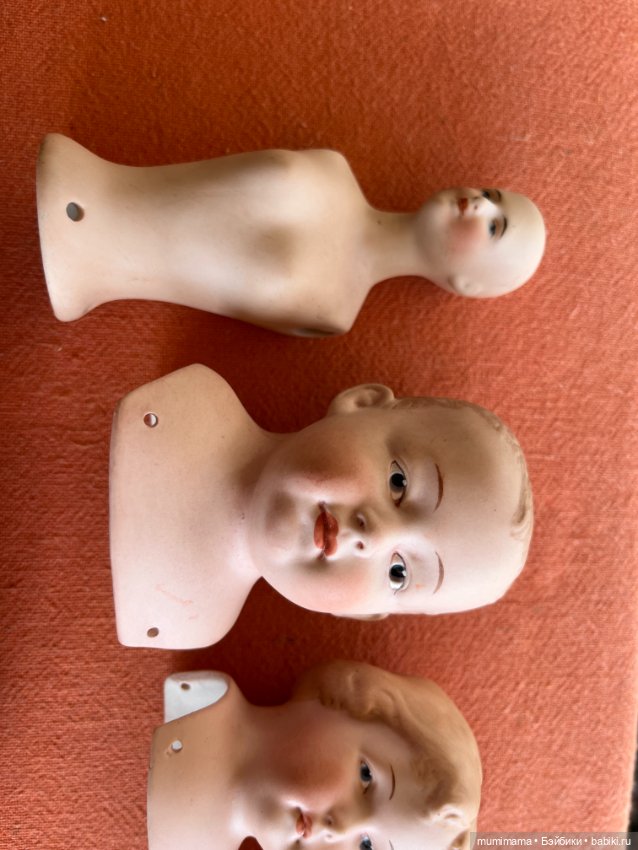 11 бюстиков реплик антикварных кукол фарфор/ Бюстики Schildköte (фото 7)