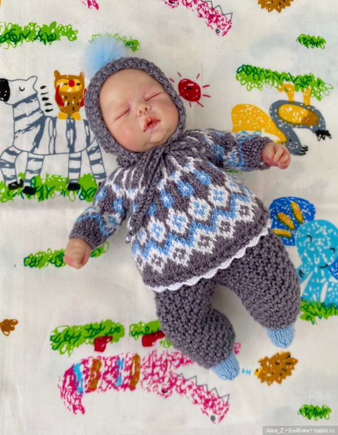 Жаккардовый костюмчик для мини малыша (фото 2)