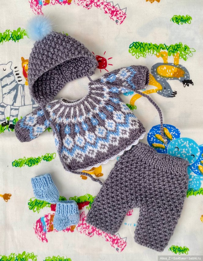 Жаккардовый костюмчик для мини малыша (фото 4)