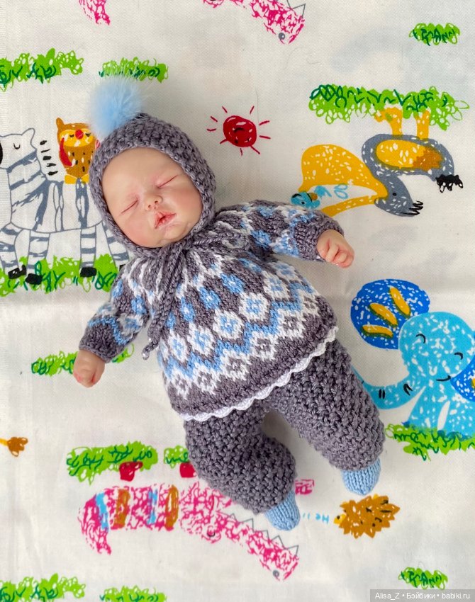 Жаккардовый костюмчик для мини малыша