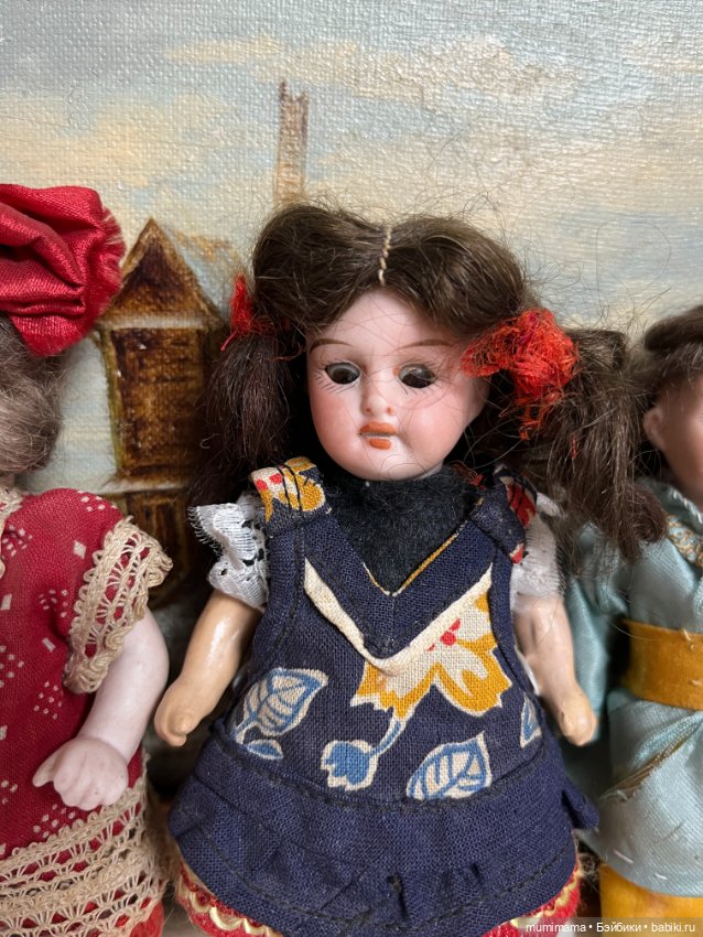 4 антикварные минички Schönau Hoffmeister, Armand Marseille, Heubach, Sonneberg (фото 9)