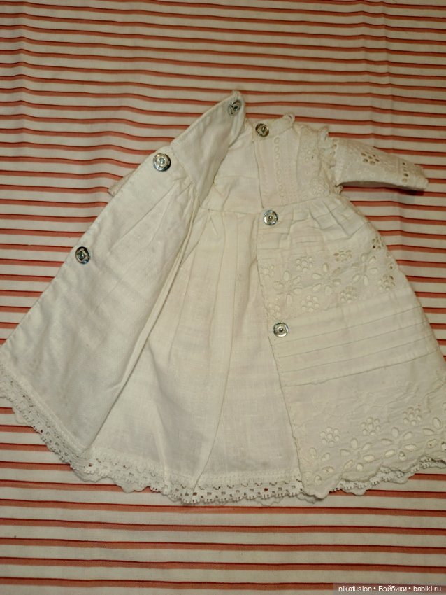 Платье на антикварную или винтажную куклу рост 28-30 см (фото 6)