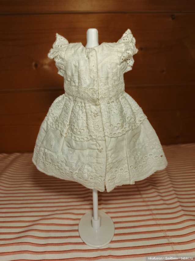 Платье на антикварную или винтажную куклу рост 20-23 см (фото 4)