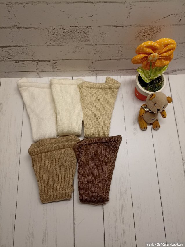 Набор колготок. 5 пар. Для пупсов Горди от Паола Рейна (фото 4)