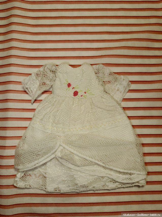 Платье на антикварную или винтажную куклу рост 16-18 см (фото 2)