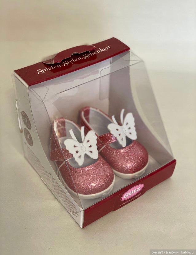 Туфли Gotz с бабочками, для куколок ростом 42-50 см (фото 4)