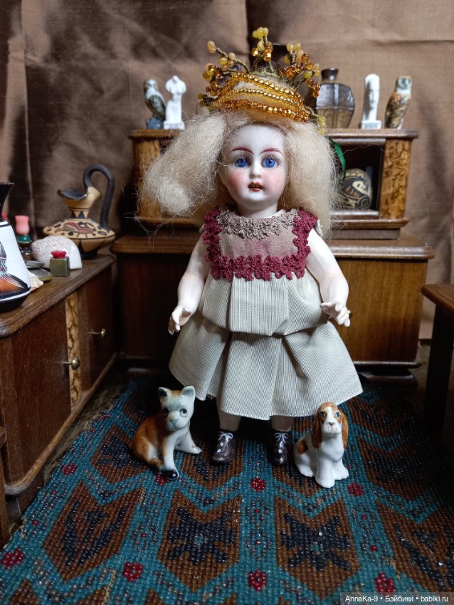 Ковёр из бисера, для кукольного дома (фото 2)