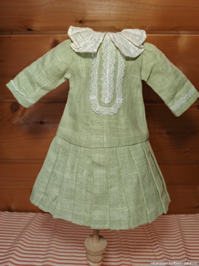 Платье на антикварную или винтажную куклу рост 35-37 см (фото 2)