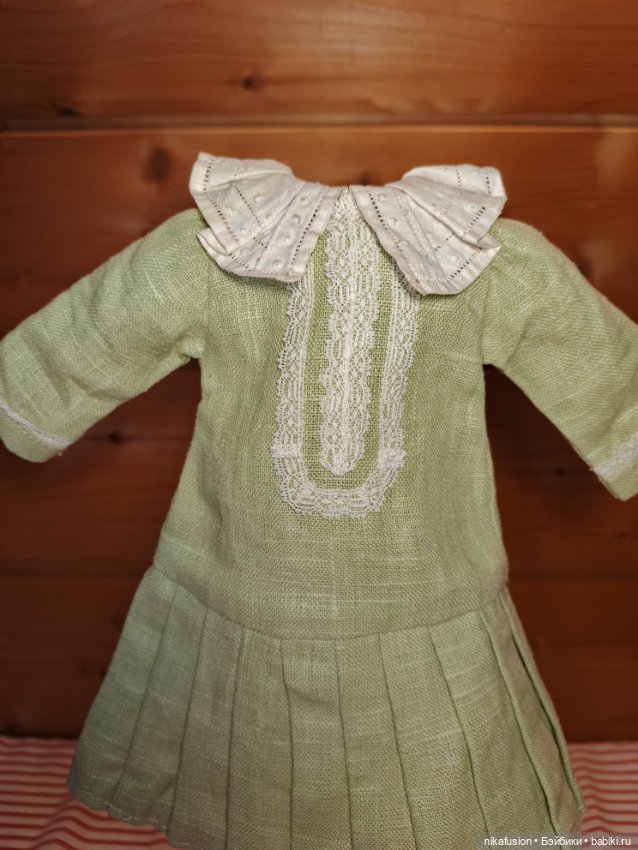 Платье на антикварную или винтажную куклу рост 35-37 см (фото 3)