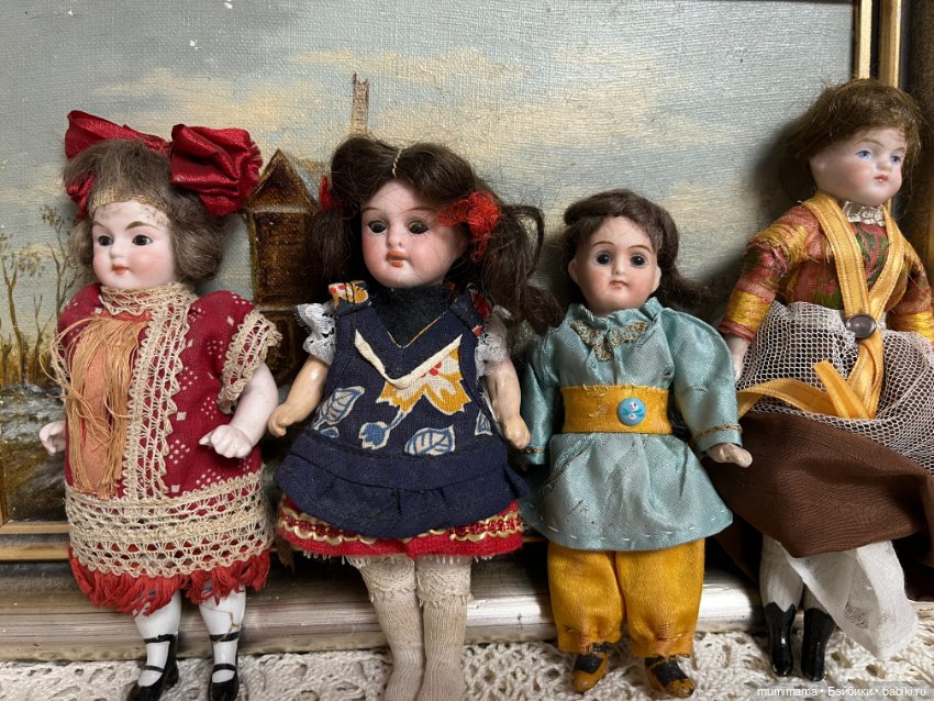 4 антикварные минички Schönau Hoffmeister, Armand Marseille, Heubach, Sonneberg (фото 6)