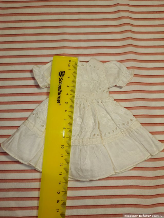 Платье на антикварную или винтажную куклу рост 20 см (фото 6)